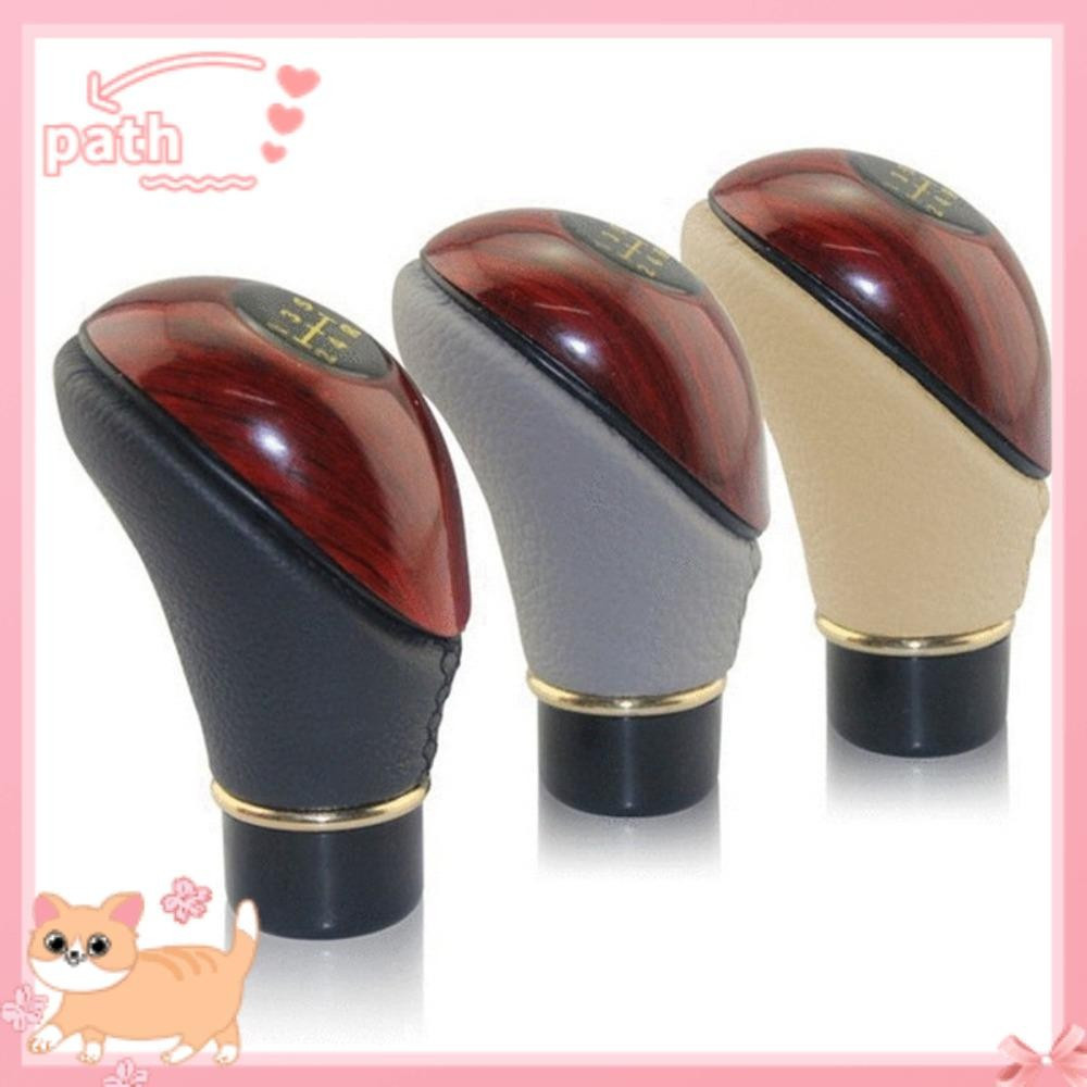 PATH Gear Stick Knob Durável Manual Universal De Alta Qualidada Alavanca De Couro PU