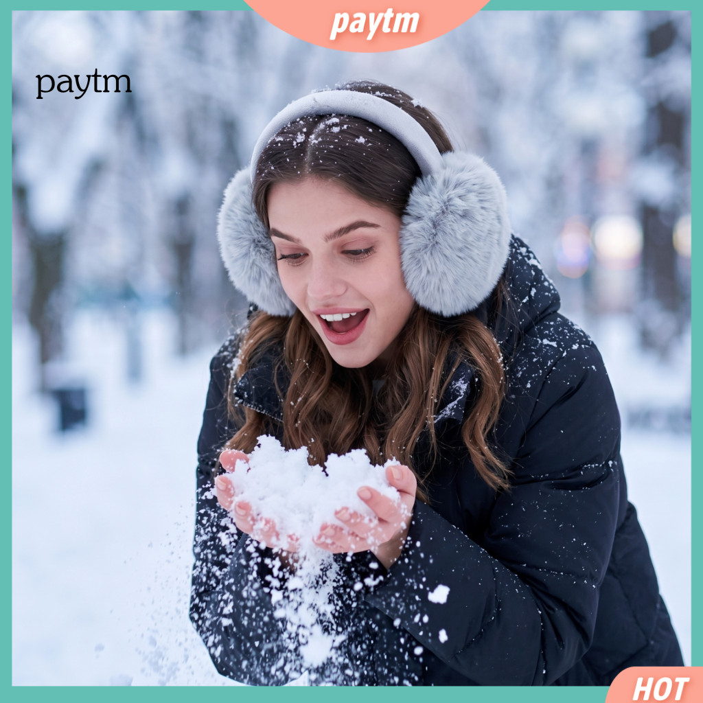 Winter Ear Warmers for Women Comfortable Lightweight Bags Women’s Muffs Soft Faux Rabbit Fur Plush Outdoor Sports Weat