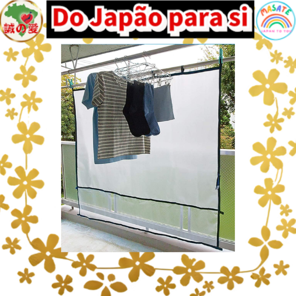 Balcony Futon Drying Sheet 180x160cm Railing Guard Dust Protector Cover 【Do Japão para você】