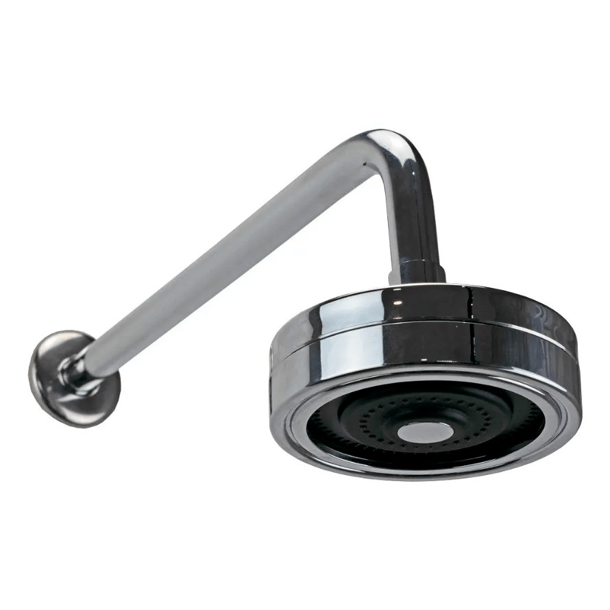 Ducha Autolimpante Abs Cromado Banheiro Braço De Parede Extenso