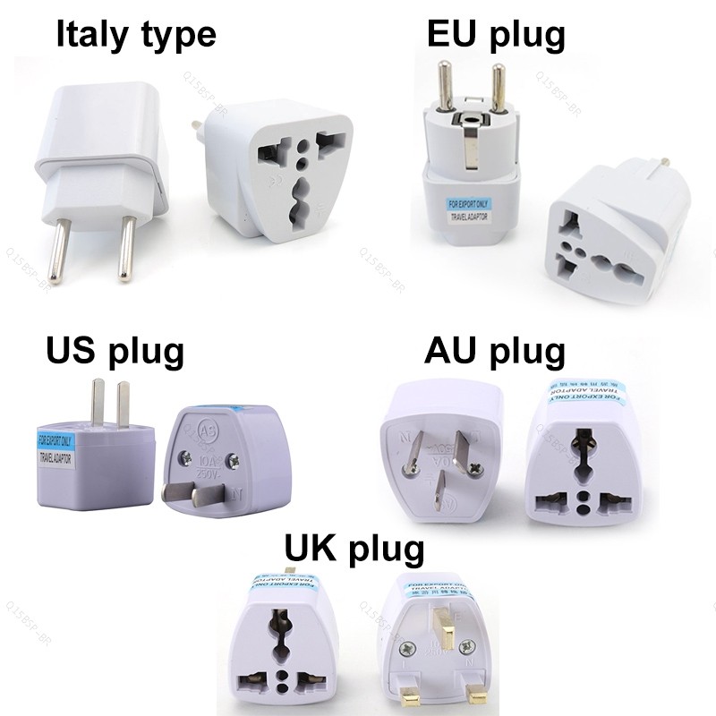 Universal Eua/Reino Unido/AU/itlay Ue Plug Adaptador Para Euro Europa AC Power Carregador De Parede Conversor Viagem 2 P