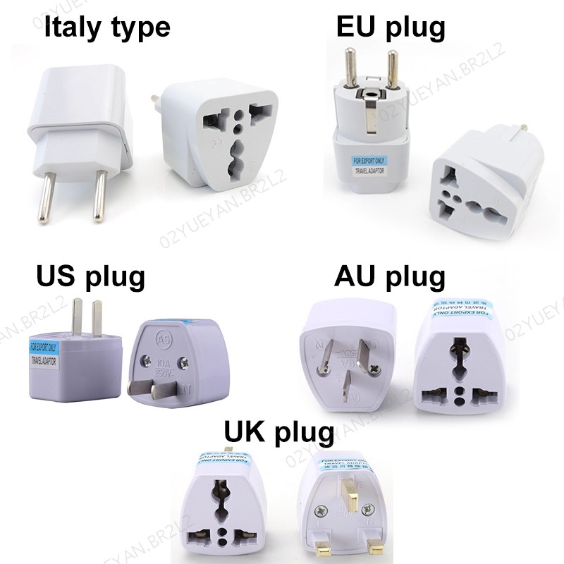 Universal Eua/Reino Unido/AU/itlay Ue Plug Adaptador Para Euro Europa AC Power Carregador De Parede Conversor Viagem 2 P