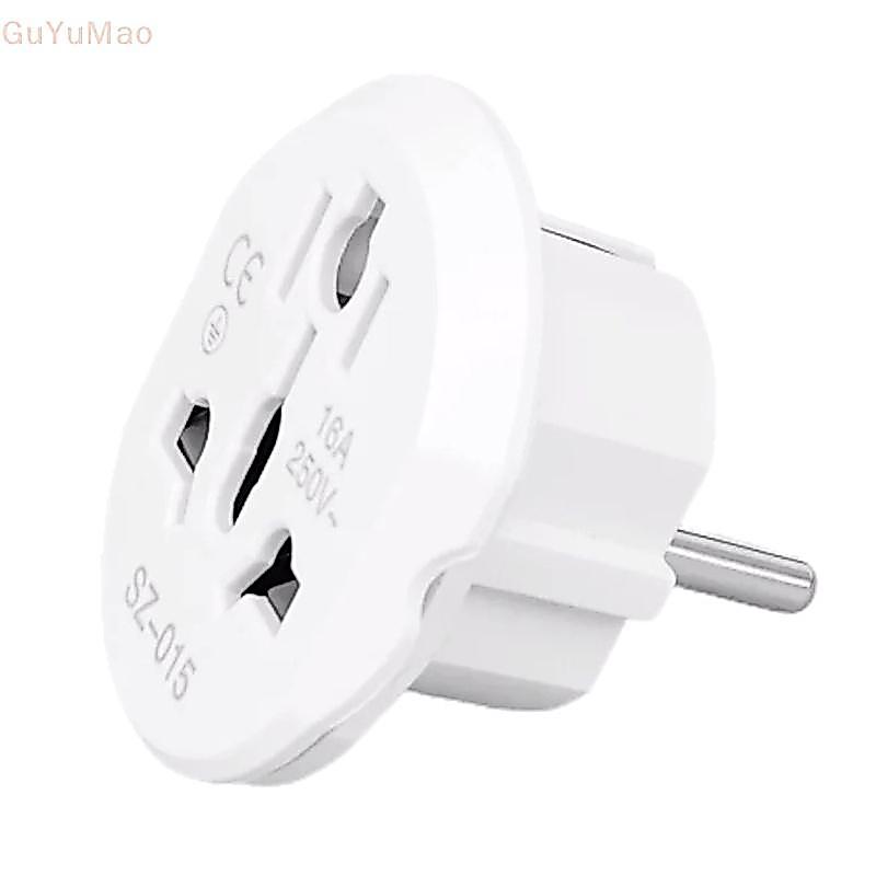 (gGUYU) 16A Adaptador De Viagem Universal Ue Conversor Euro Reino Unido Eua AU Para AC Power Soet Plug Carregador 250V B