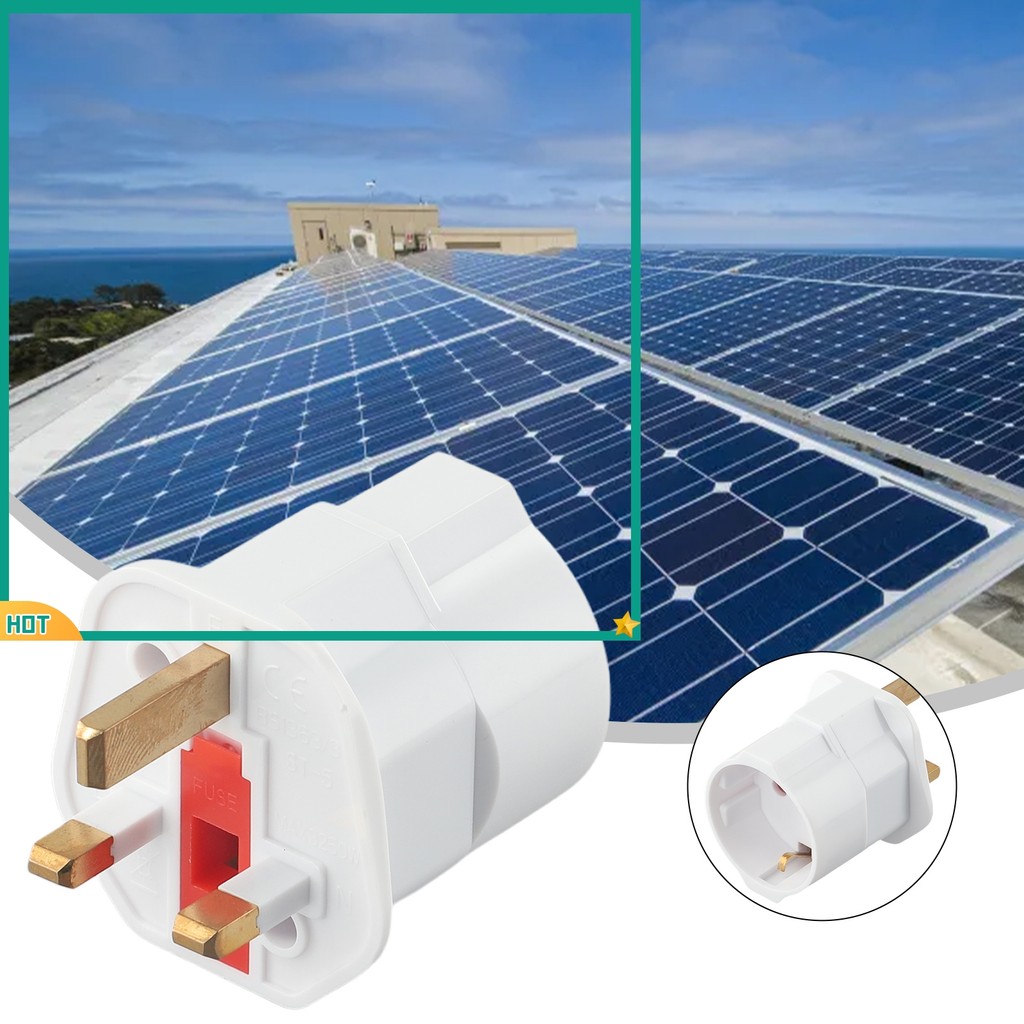 Clearance_Euro Conversor De Viagem Com Adaptador Ca De 3 Pinos Para Reino Unido