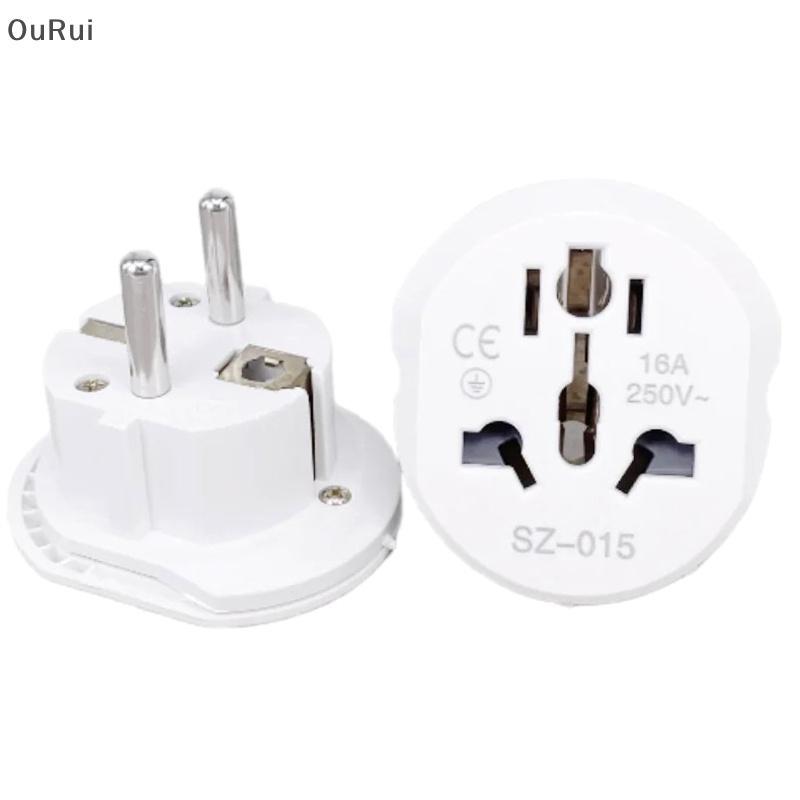 [B & C] 16A Adaptador Universal De Viagem Da Ue Conversor Euro Reino Unido Eua AU Para AC Power Soet Plug De Carregador