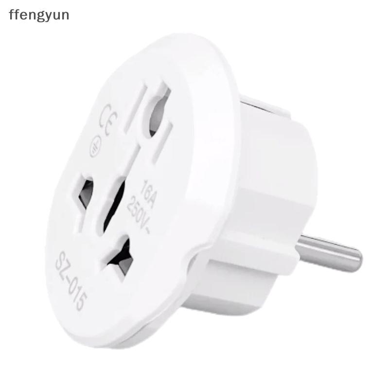 FFE 16A Universal Adaptador De Viagem Da Ue Conversor Euro Reino Unido Eua AU Para AC Power Soet Plug Carregador 250V F