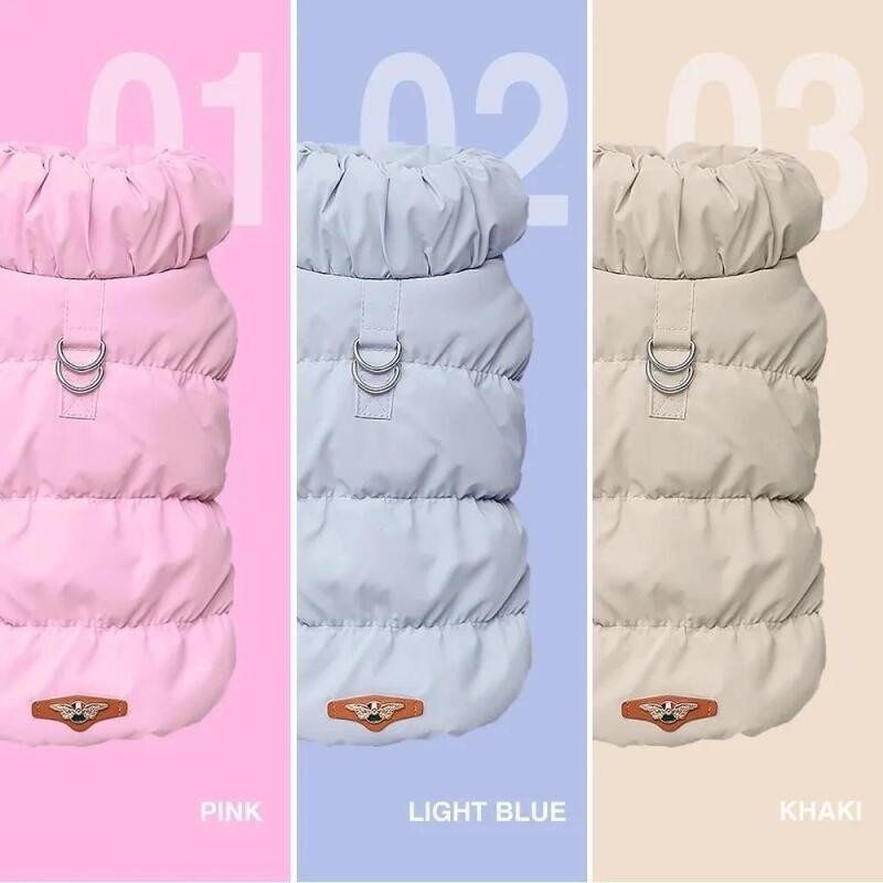 Soft Warm Dog Clothes Winter Padded Puppy Cat Coat Jacket For Small Medium Dogs Chihuahua French Bulldog Poodle Vest Pet
