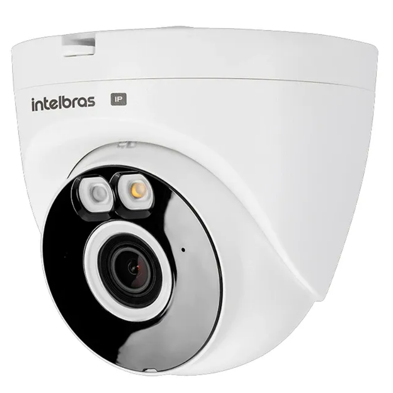 Câmera IP Dome Wi-Fi Intelbras VIPW 1220 D FC+ Infravermelho Colorido Full Color+ 1080p c/ Microfone Embutido