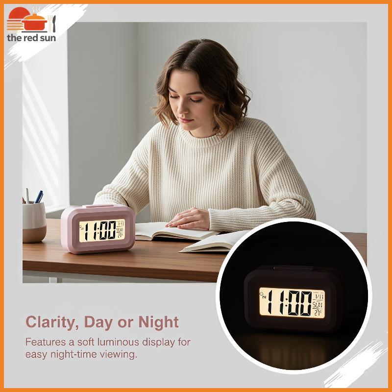 TSBR Digitalpact Alarm Clo Temperatura Data Display Multi Color Energy Saving Desktop Para Decoração De Escritório Domés
