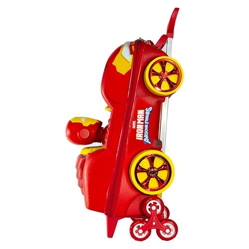 Mala Infantil Homem de Ferro 3D com Rodinhas - Vermelha