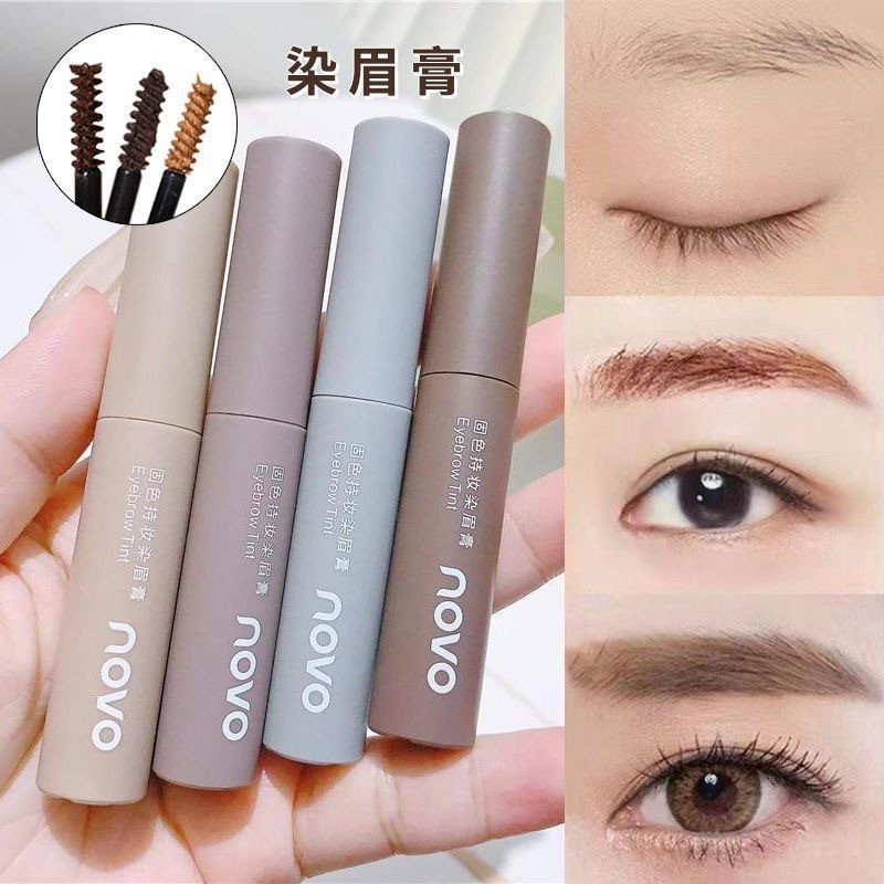 NOVO À Prova Dwaterproof Água Natural Líquido Tingimento Sobrancelha Creme De Longa Duração Preto Marrom Matiz Beleza Rí