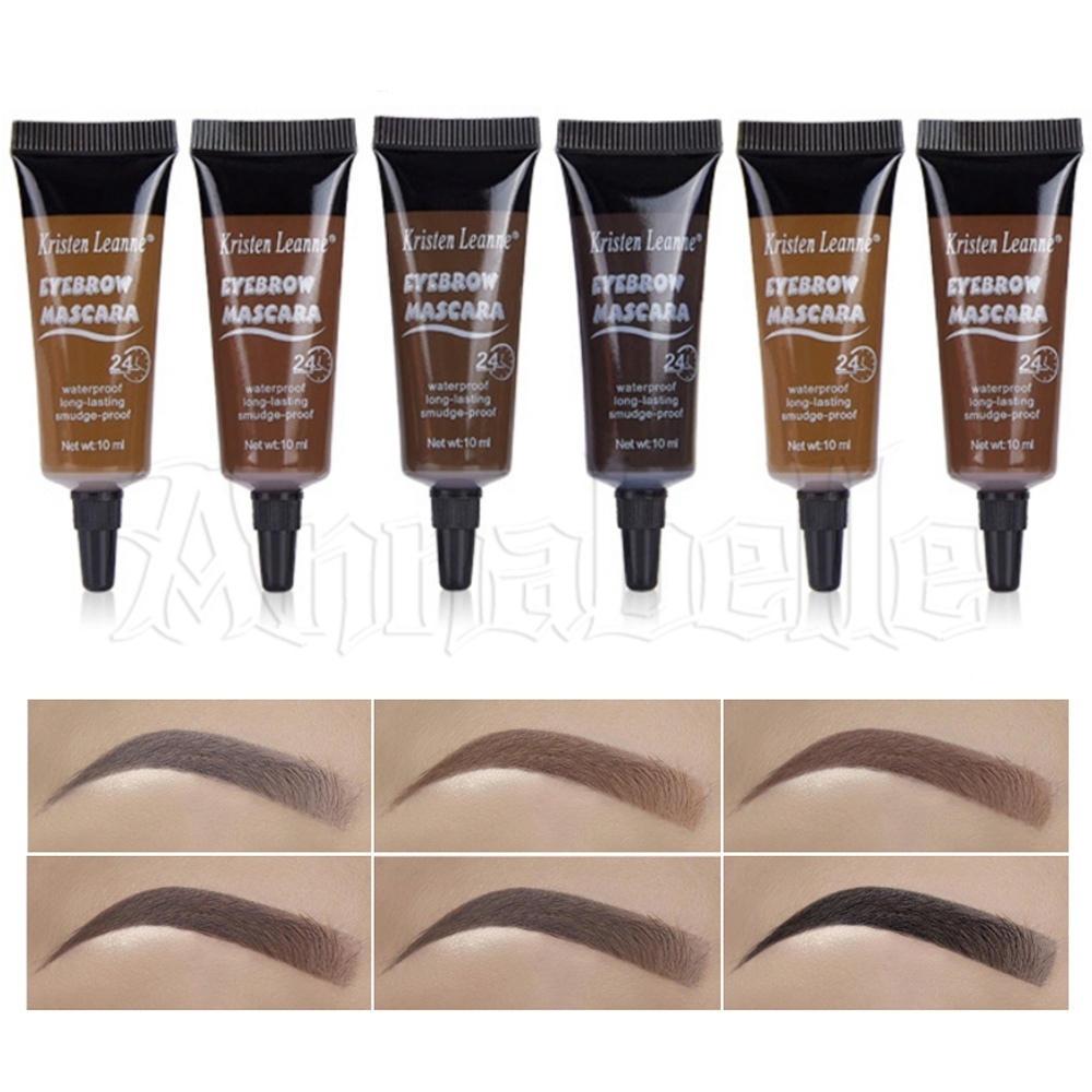 Lápis De Tatuagem De Sobrancelhas À Prova D'água Duradouro De 4 Cores/Creme De Sobrancelha De Tingimento Líquido Natural