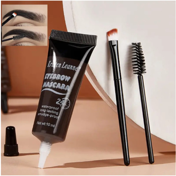 Conjunto De Creme De Sobrancelha De Tingimento Líquido Natural , À Prova D'água , Modelagem Marrom , Tubo Pontiagudo , H