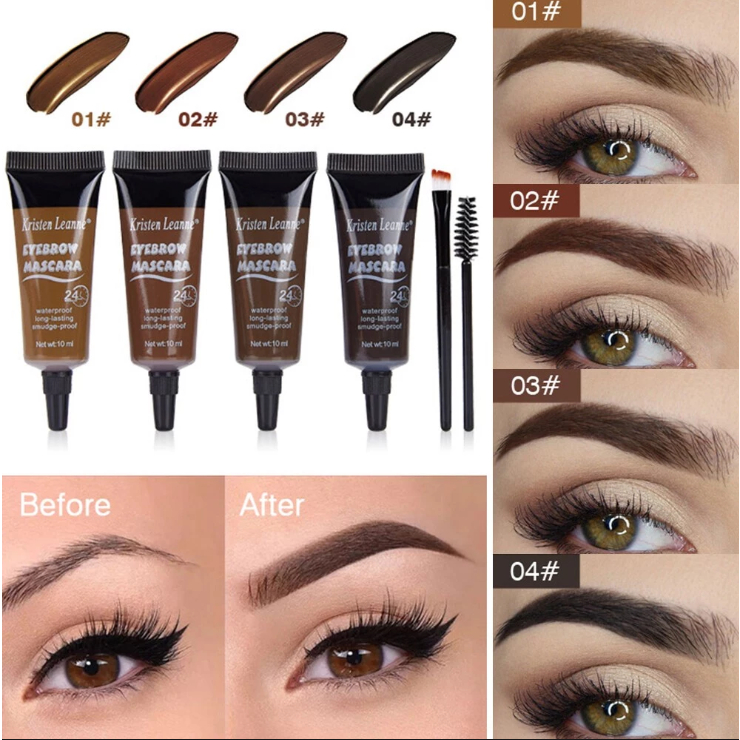 Kristen Leanne Profissional Sobrancelha Realçadores Creme Feminino Natural Líquido Tingimento Conjunto Pigmentos De Tatu