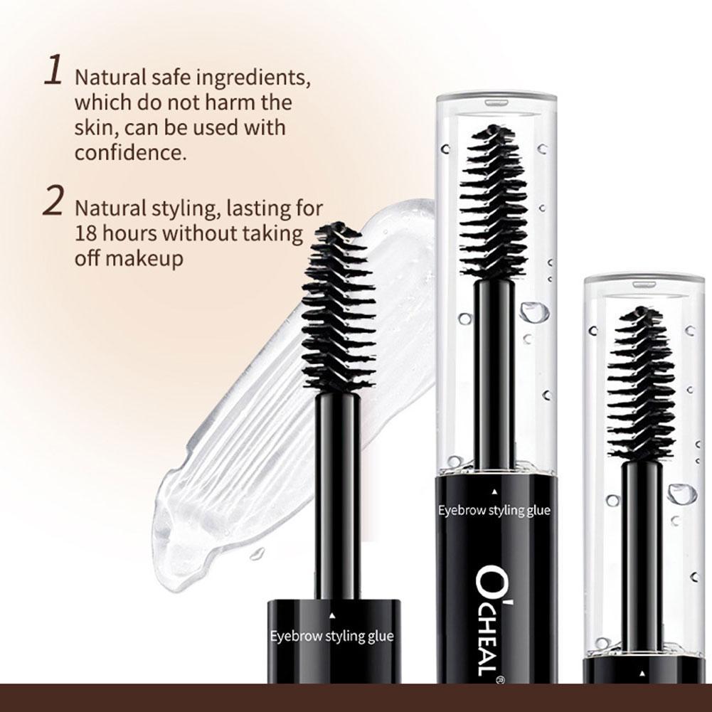 Gel Transparente Sobrancelha Estilo Creme Dupla Extremidade Não-halo Tingimento Fixo Feminino S6