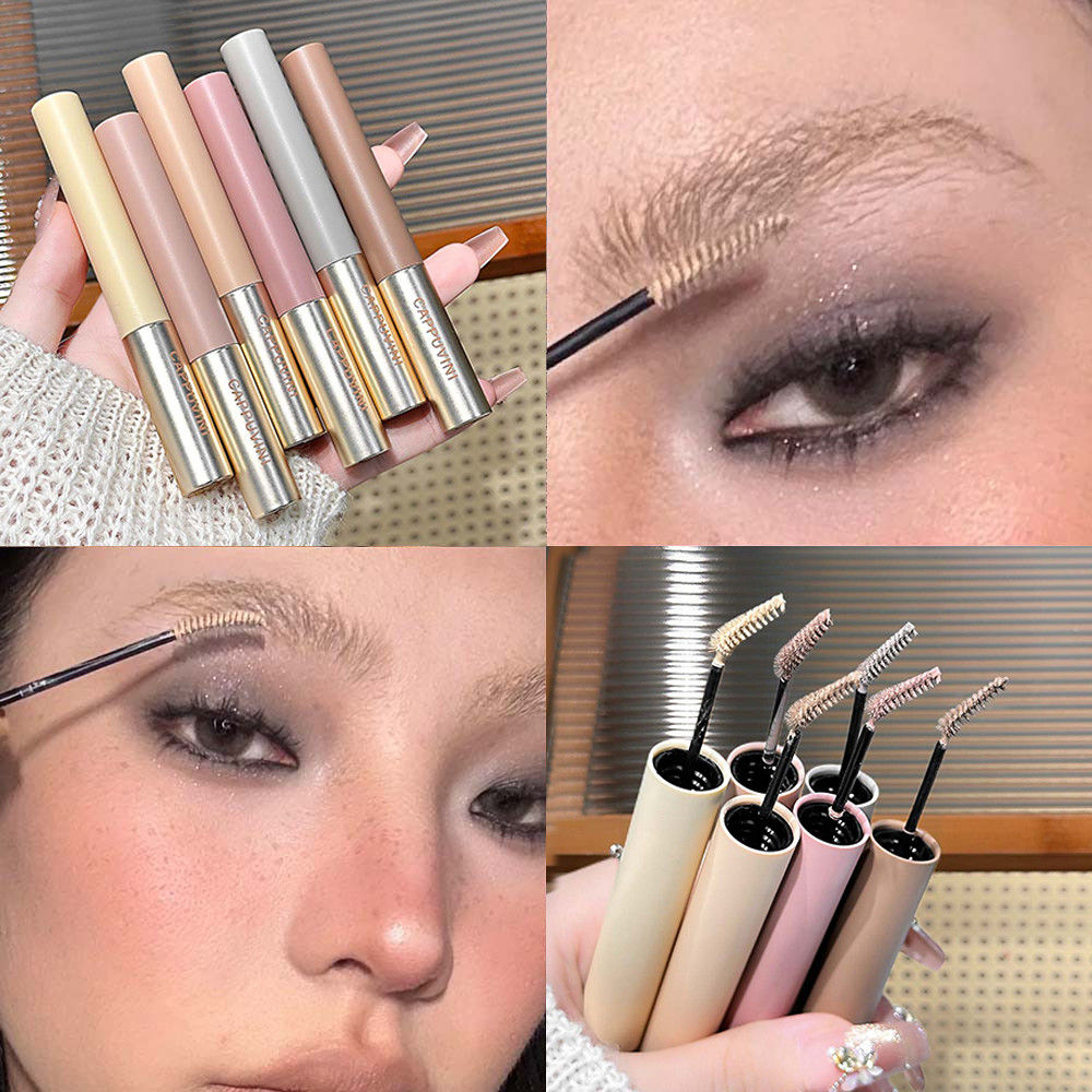 Beautyup02 . br_BR Rímel De Sobrancelha Colorido De 6 Cores , Creme De Tingimento , Loiro , Rosa , Marrom , Tatuagem Col