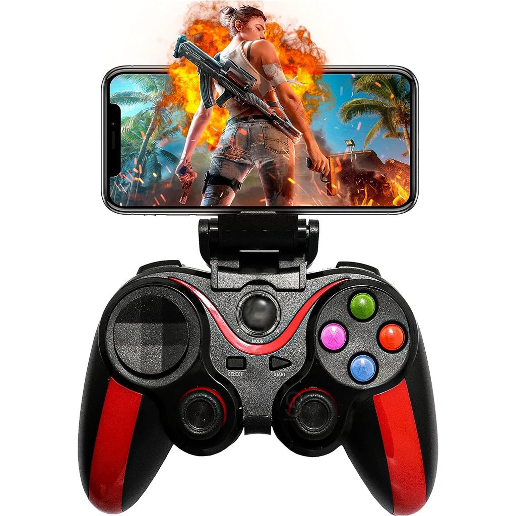Controle Bluetooth para Celular Android iPhone iPad Gamepad Sem Fio Wireless AL-G7 com Suporte Recarregável Gamer