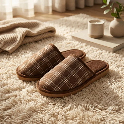 Pantufa Maculina Peluciado Macia Antiderrapante