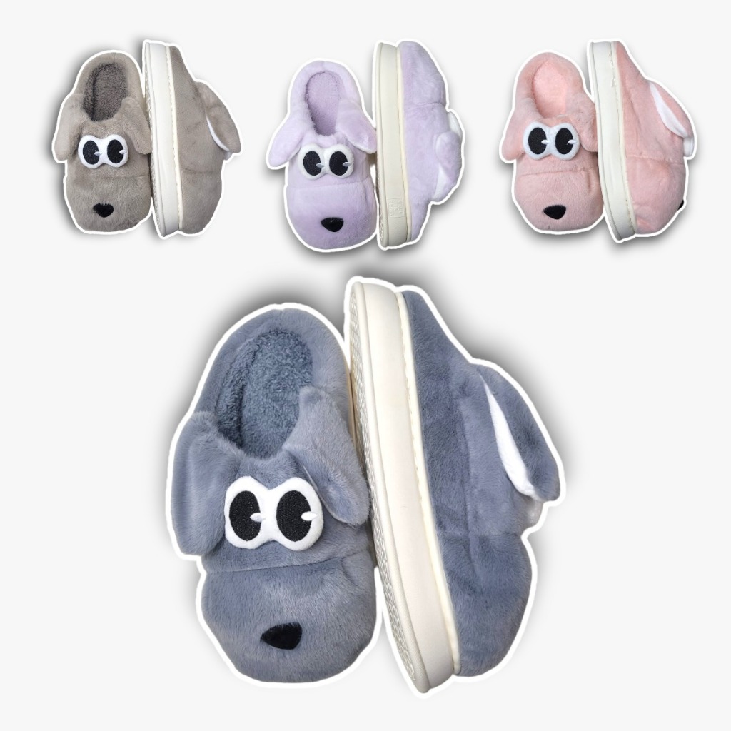 Pantufa Adulto Bichinho Cachorro Inverno 3d Peluciada