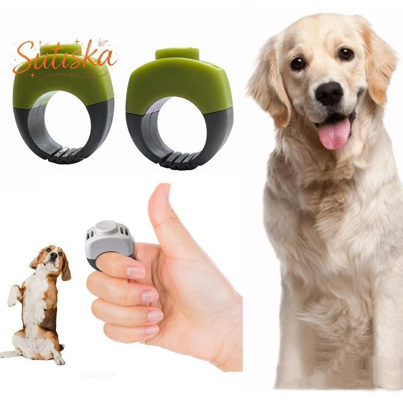 sutiska Novo Anel Clier Pet Mini Dedo Alicate Equipamento De Treinamento Obediência Chocalho Trainer Suprimentos Para An