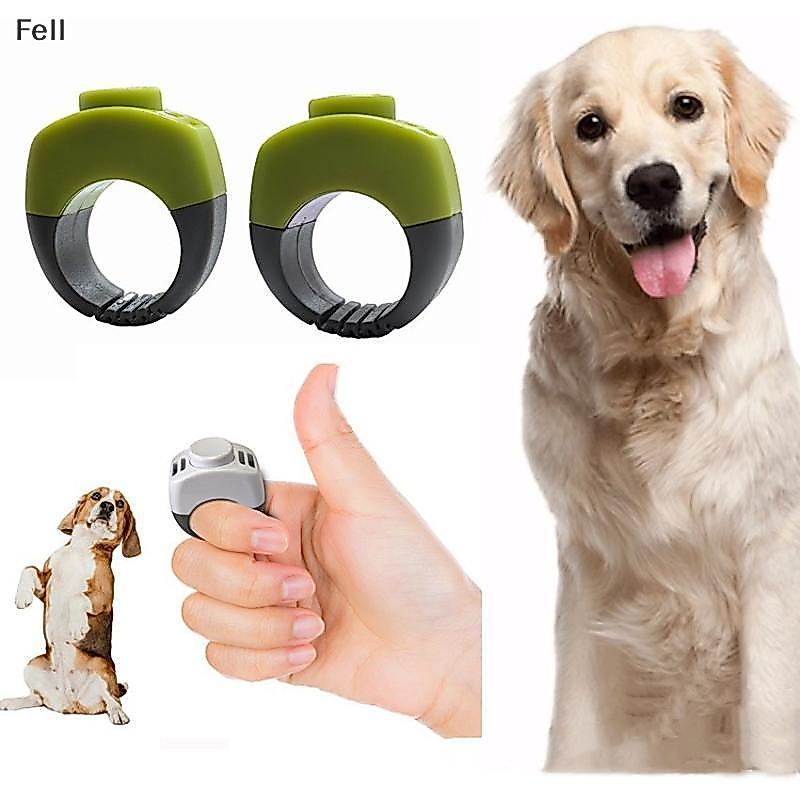 [Fel] Novo Anel Clier Pet Mini Dedo Cliers Equipamento De Treinamento Obediência Chocalho Trainer Suprimentos Para Anima
