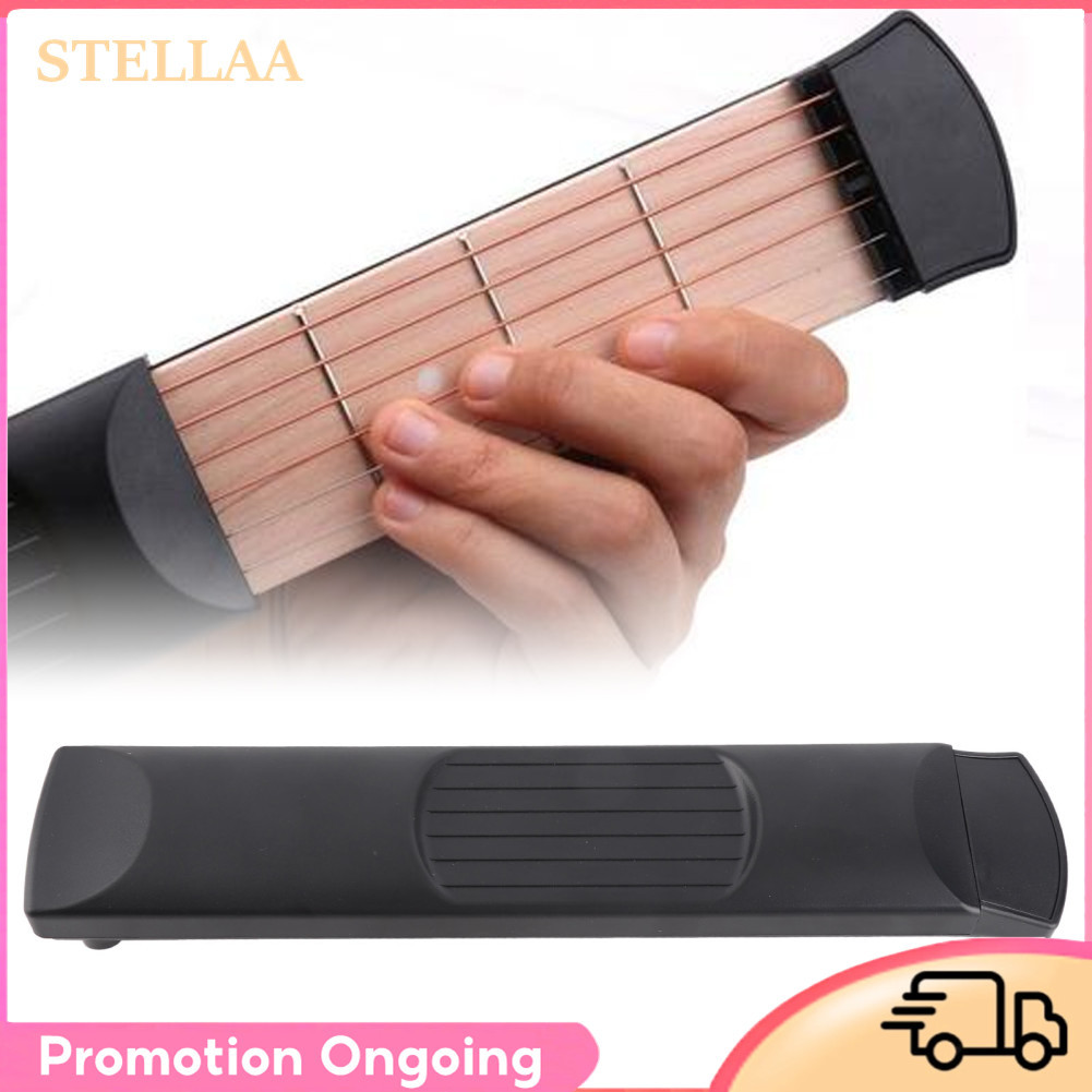 stellaa Alomejor Guitar Chord Trainer 6 Fret Hand Mini Practice Strings Ferramenta acústica