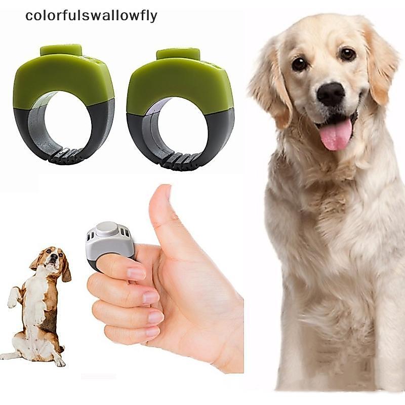 CSF Pet Training Clicker Mini Dedo Obediência Chocalho Trainer Para Cães Gatos Suprimentos