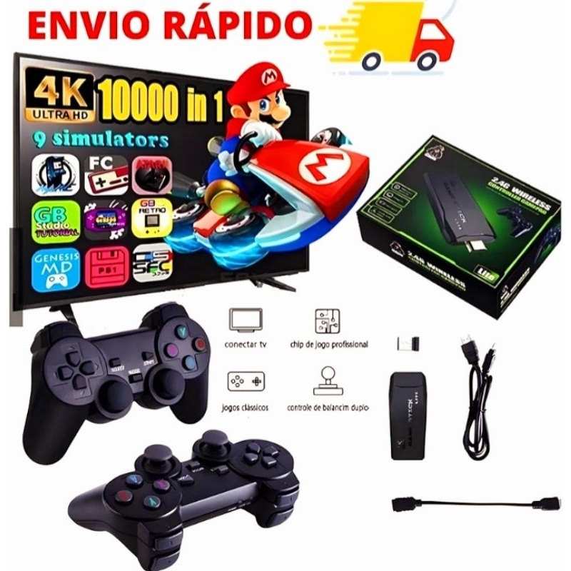Jogo Video Gama stick jogo Retrô Ps2 ps 2 Nintendo  Atari game boy 10 mil Jogos