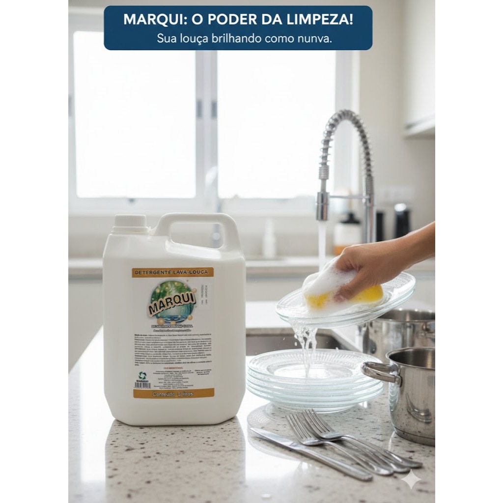 Detergente e Lava Louça Marqui Fracionado 100ml/200ml/400ml