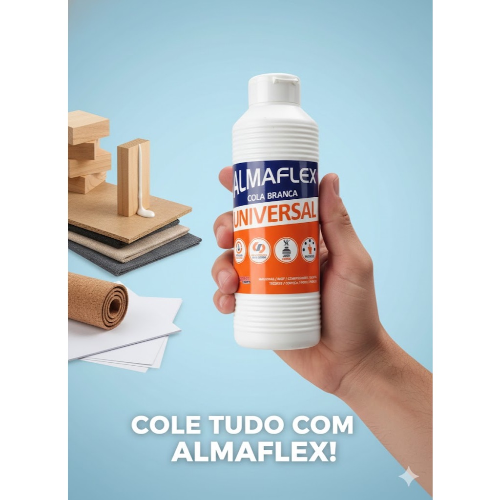 Cola Branca Universal Almaflex Fracionado 100ml/200ml/400ml