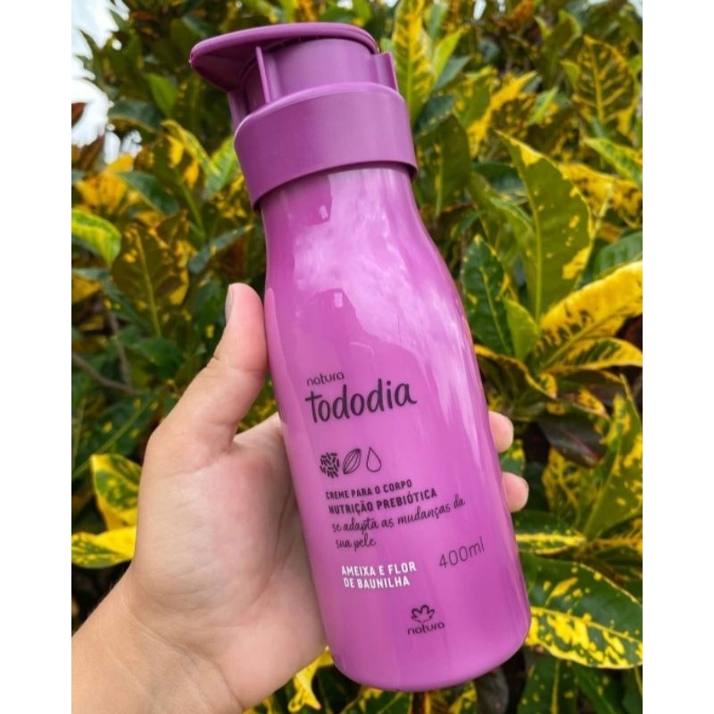 Hidratante Loção Corporal Desodorante Ameixa e Flor de Baunilha 400ml Natura Tododia Val 05/28 Original Vegano.