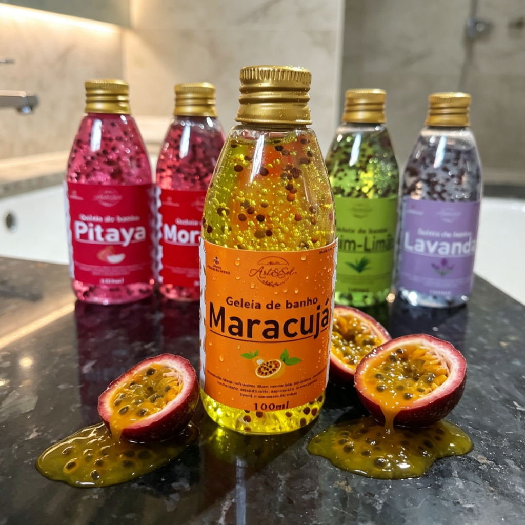 Geleia de Banho Hidratante Maracujá 100ml, 200ml, 300ml, 400ml, 500ml