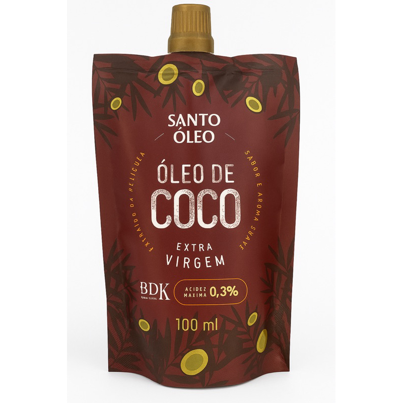 Óleo de Coco Extra Virgem 100Ml, 200Ml, 400Ml, 500Ml