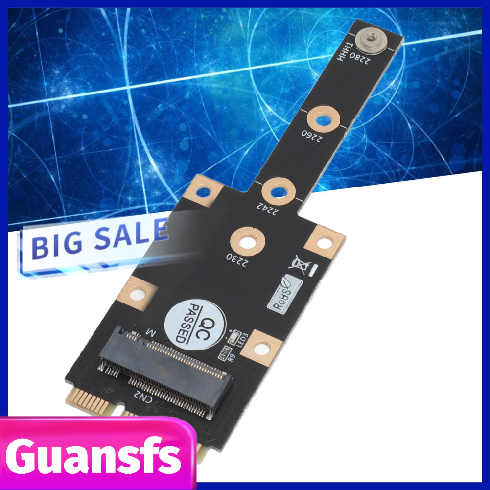 guansfs.br ciciglow Mini PCIE para M.2 M Chave Adaptador Suporte 2230/2242/2260/2280 SSD NGFF Conversor Nvme