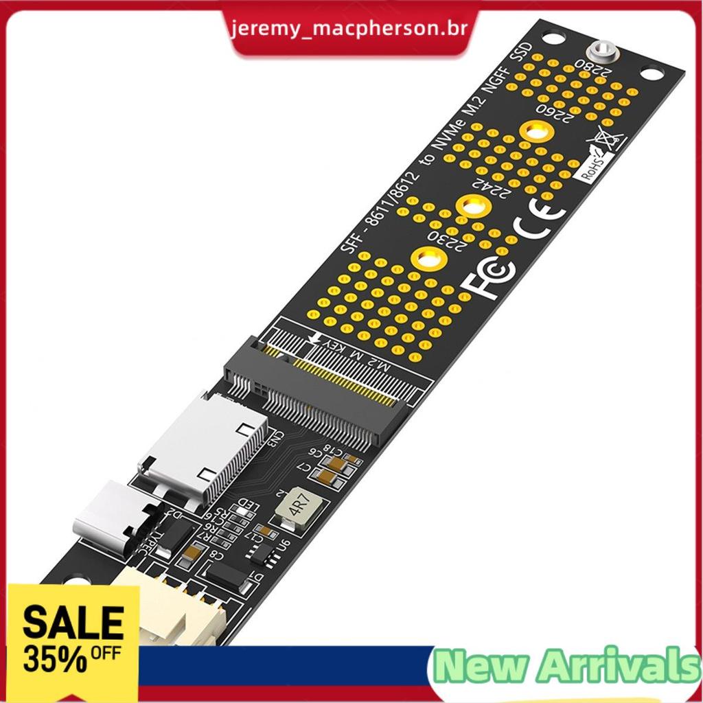 M . 2 (NGFF) NVMe SSD Para SFF-8611/8612 Adaptador Placa Riser De Expansão 2230 2242 2260 2280