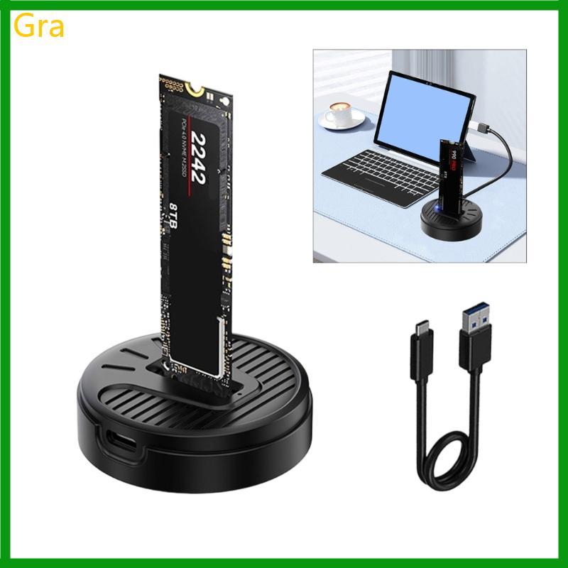 Gabinete Gra M 2 NVMe Type C Substituição Disco Rígido Caixa Velocidade 10 Gbps Para 2230 2242 2