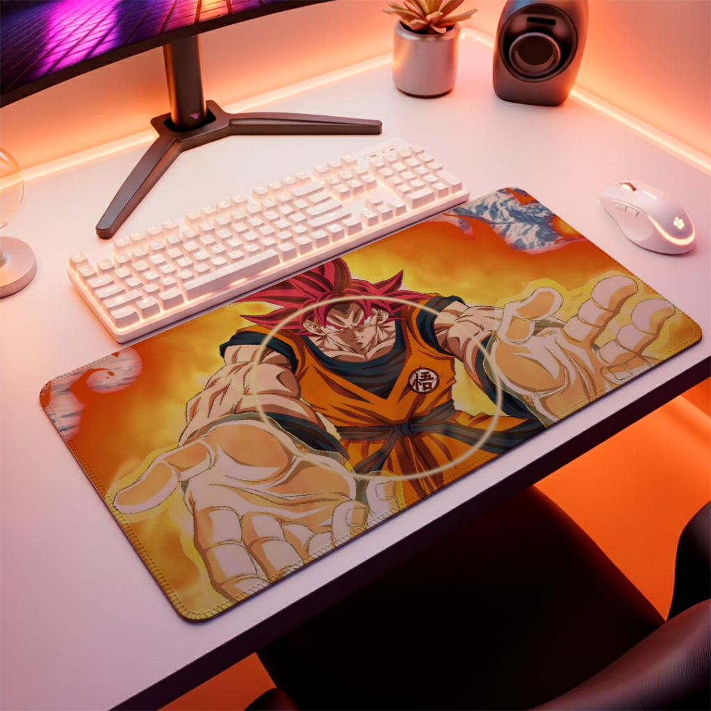 MousePad Gamer Com Base Antiderrapante Speed Com Bordas Costuradas E Estampa De Anime 100% Exclusiva