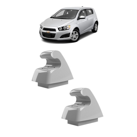 Par Grampo Suporte Quebra Sol Sonic 2012 2013 2014 Cinza Claro
