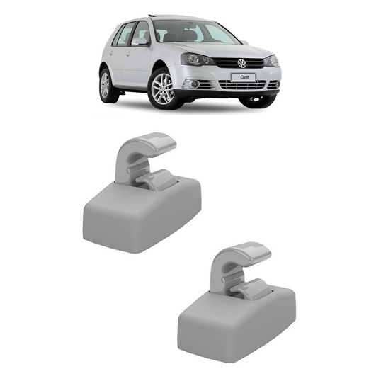 Par Grampo Suporte Quebra Sol Golf Sportline 2008 2009 2010 2011 2012 2013 2014 Cinza