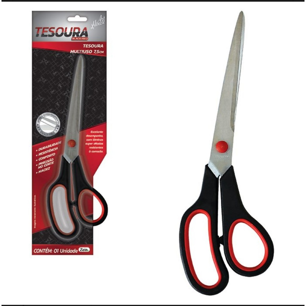 TESOURA MULTIUSO BLACK/RED 7,5