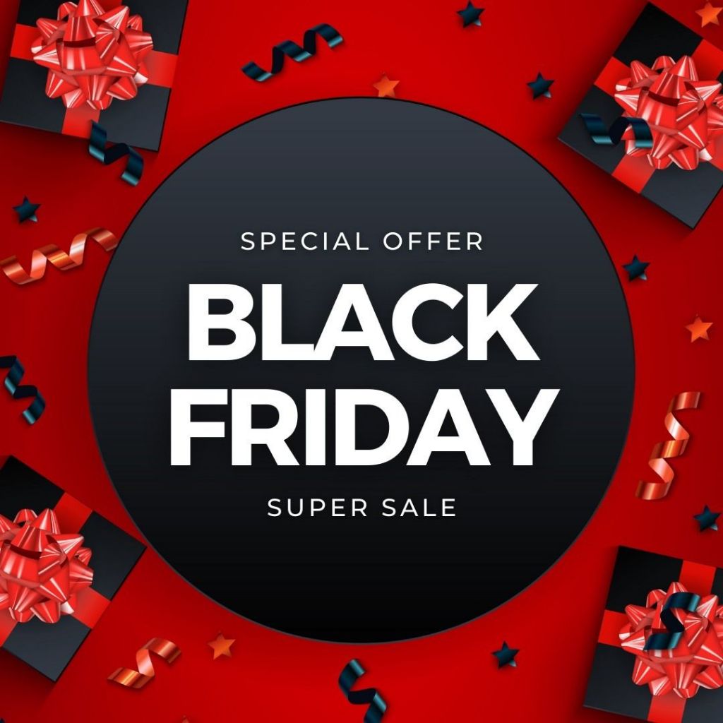 Adesivo vitrine I Black Friday RED  I 1x1 metro VENDA MAIS JÁ