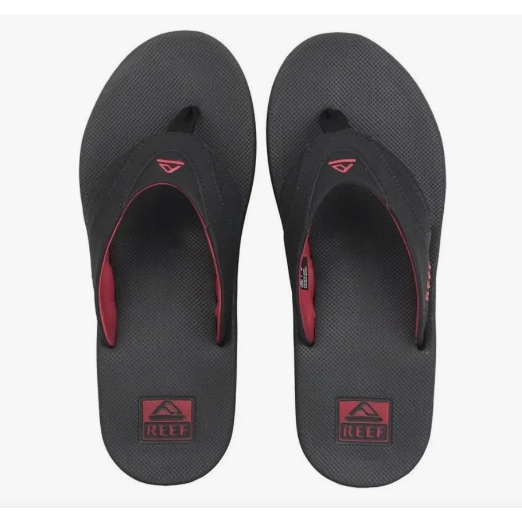 Chinelo Sandália Masculino Reef Mick Fanning Black Red