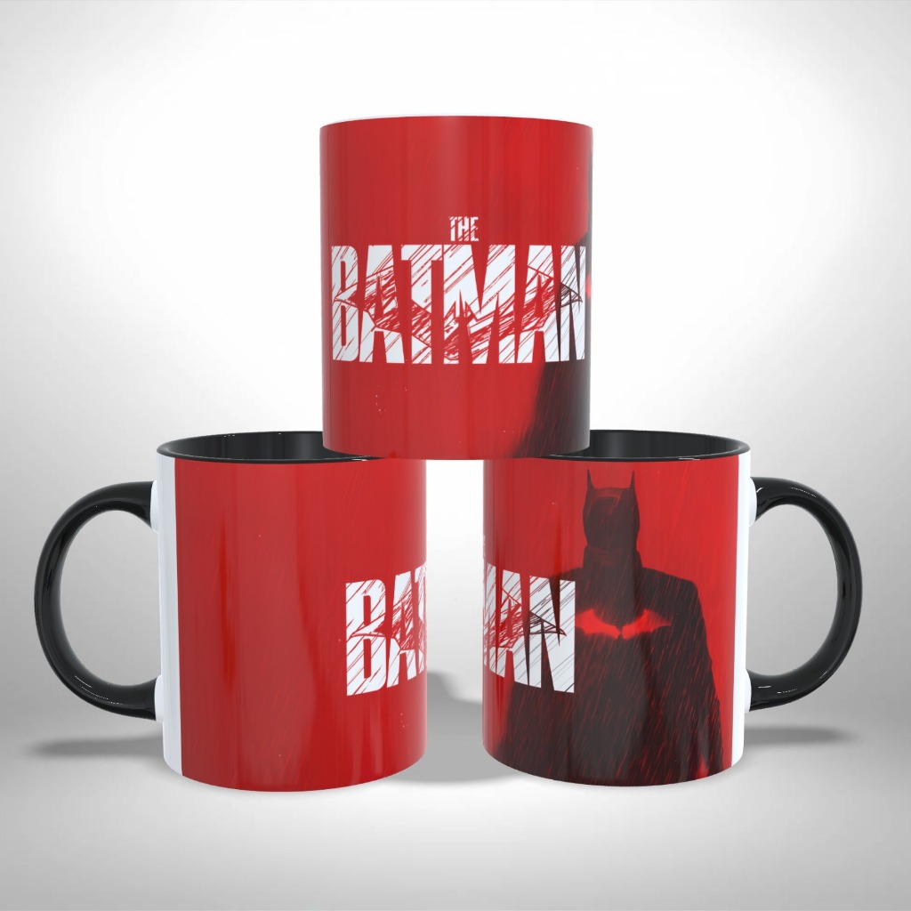 Caneca Personalizada Batman Coleção RED/BLACK Presente Criativo Geek