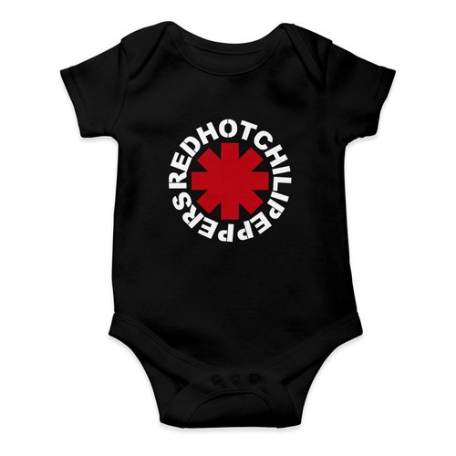 Body Preto Infantil Banda Rock Red Hot Chili Peppers Musica camiseta para bebê