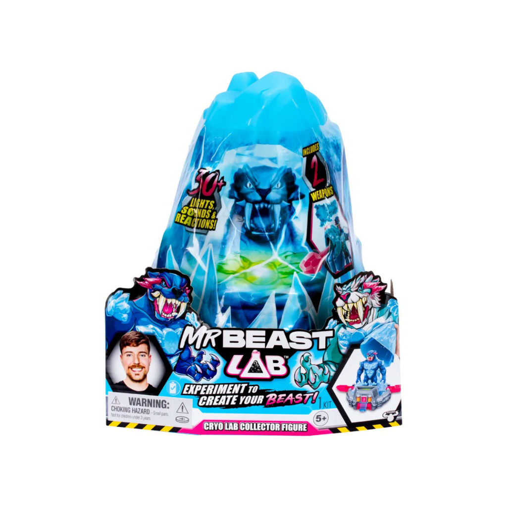 Mr Beast Lab Cryo Lab Collector Figure com Som e Luz (Sortido) - Candide 4735