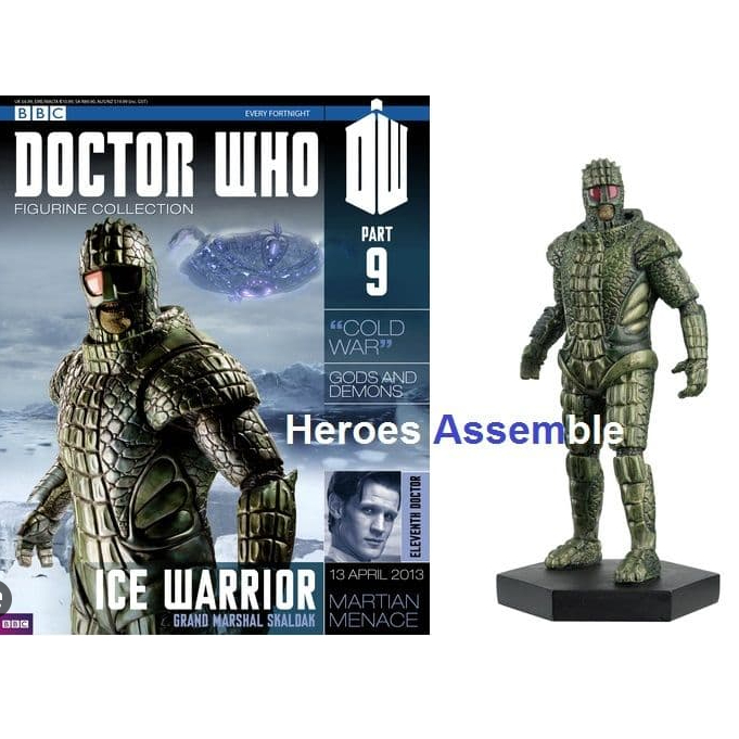 Doctor Who Figurine Collection - Figure #9 - Ice Warrior - Hand Painted 1:21 Scale Model - Collector Boxed by Eaglemoss / Doctor Who Soldado de Gelo