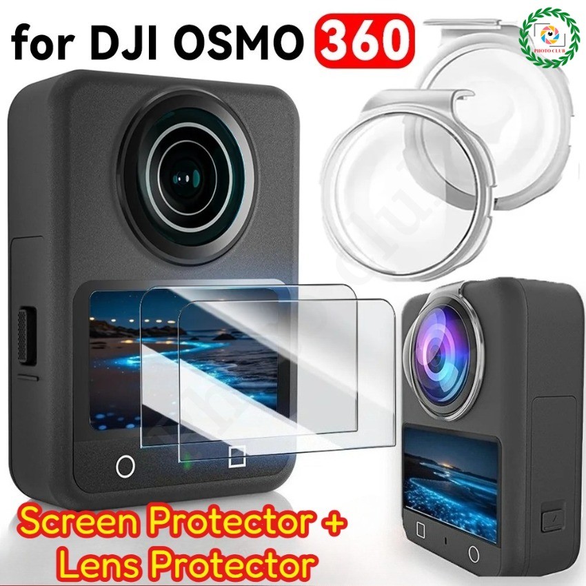 Protetor de Lente de Vidro Temperado 9H para DJI Osmo 360 Ultra HD