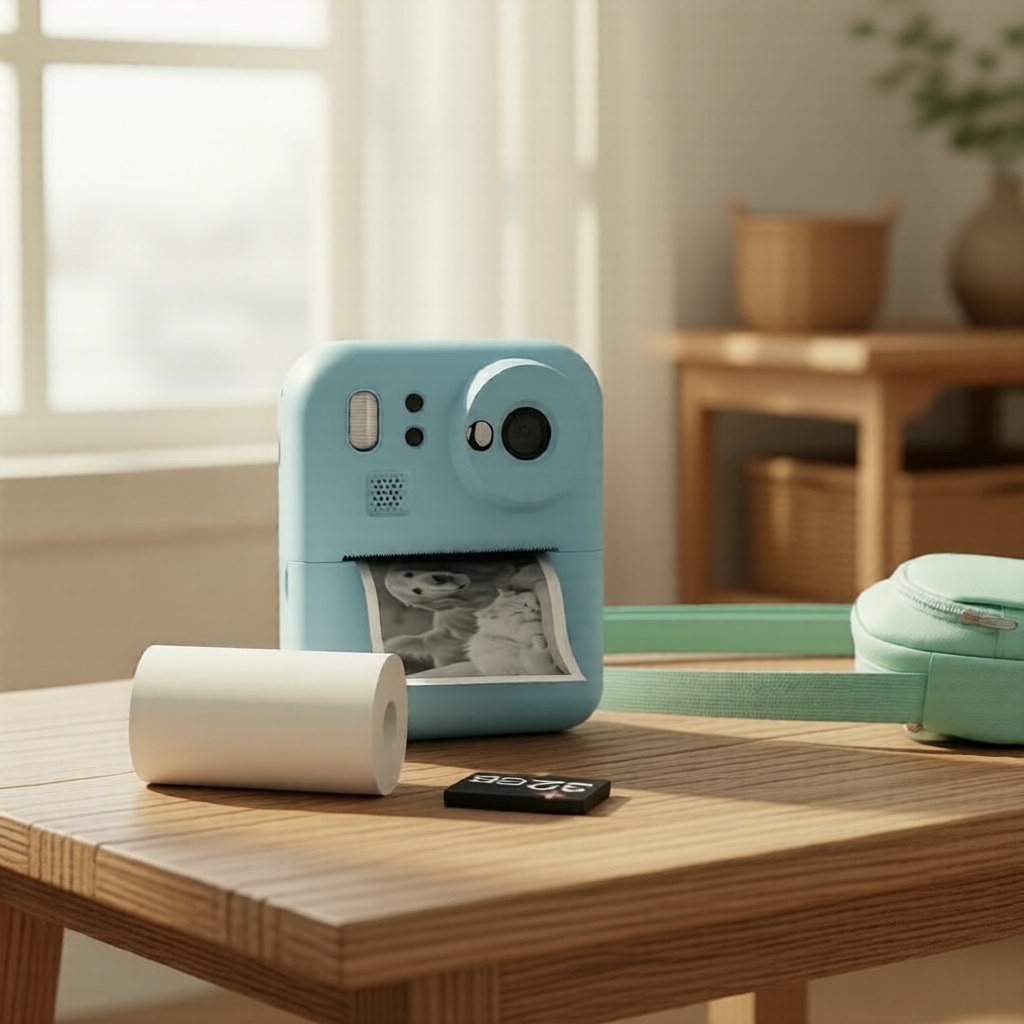 Câmera Digital De Impressão Instantânea Infantil 1080P E Bolsa De Transporte Ideal Para Presente De Natal/Aniversário Us
