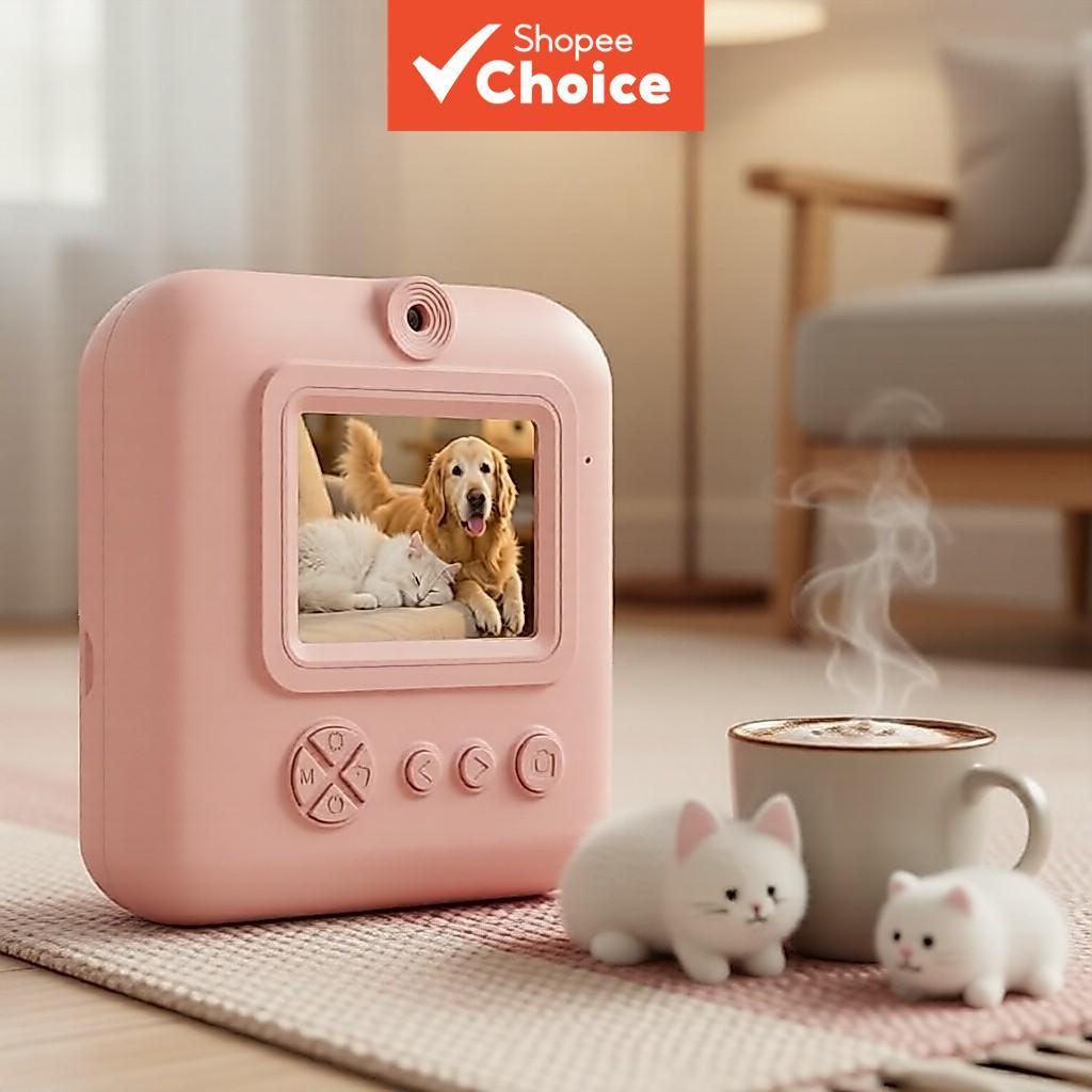 Câmera De Impressão Instantânea 1080P Digital Com Capa De Silicone Brinquedos De Viagem Portáteis Bolsa De Transporte Pr