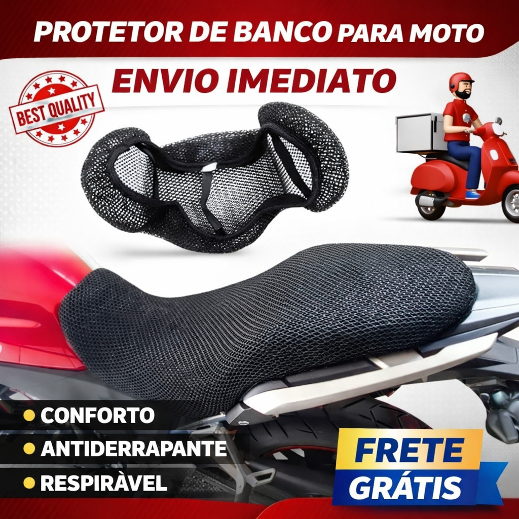 Capa De Banco Moto Universal Térmica Impermeável Protetora Moto HONDA BIS BIZ CG 150 TITAN FAN YBR Universal